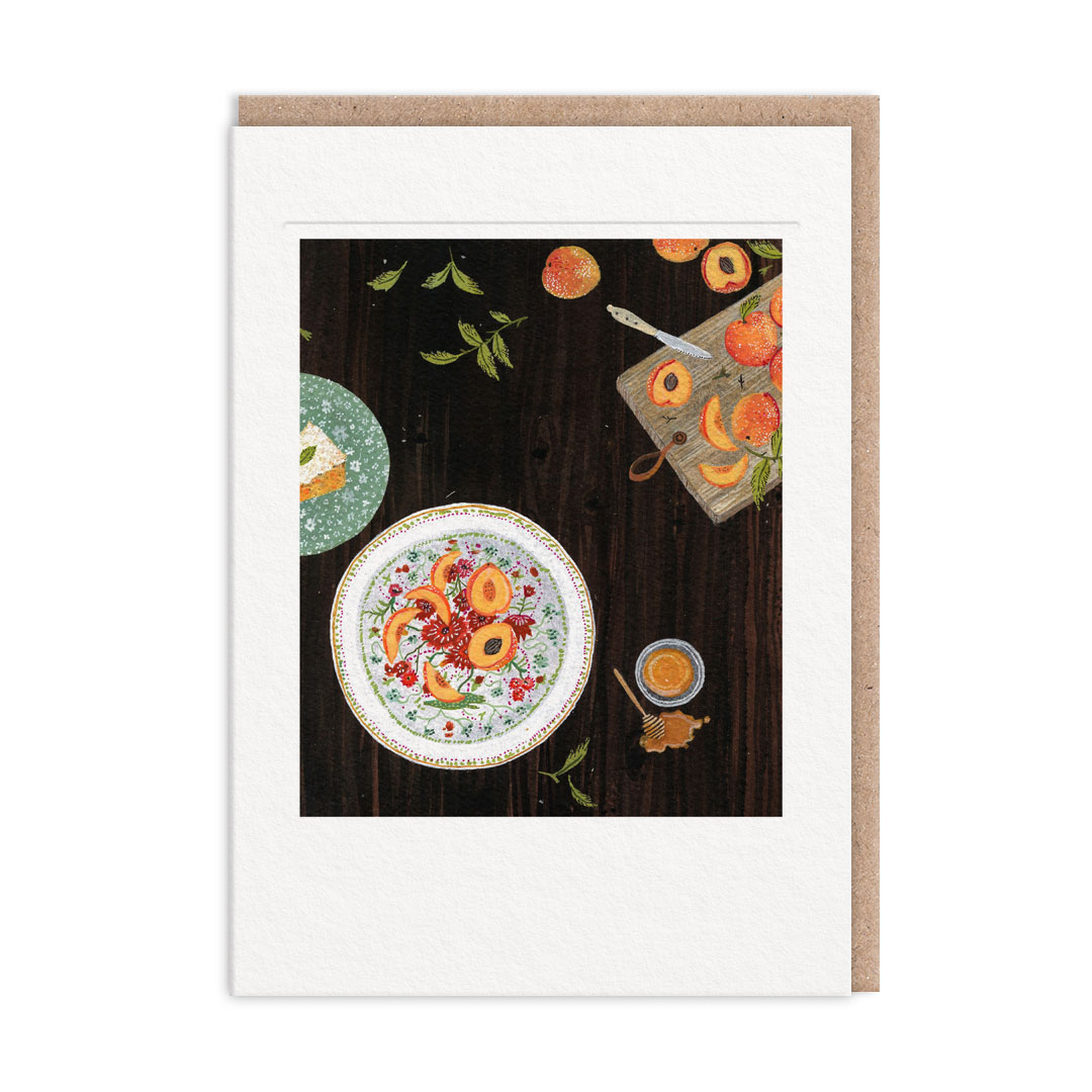 Picture of Peaches Greeting Card (12818)