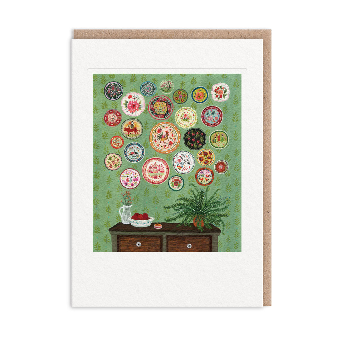 Picture of Plate Collection Greeting Card (12819)
