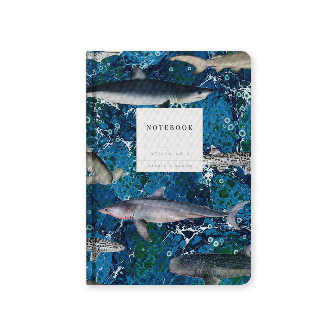Picture of Marble Sharks Hardback Notebook (A5) (12825)