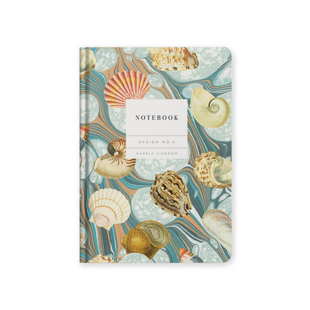 Picture of Marble Shells Hardback Notebook (A5) (12827)