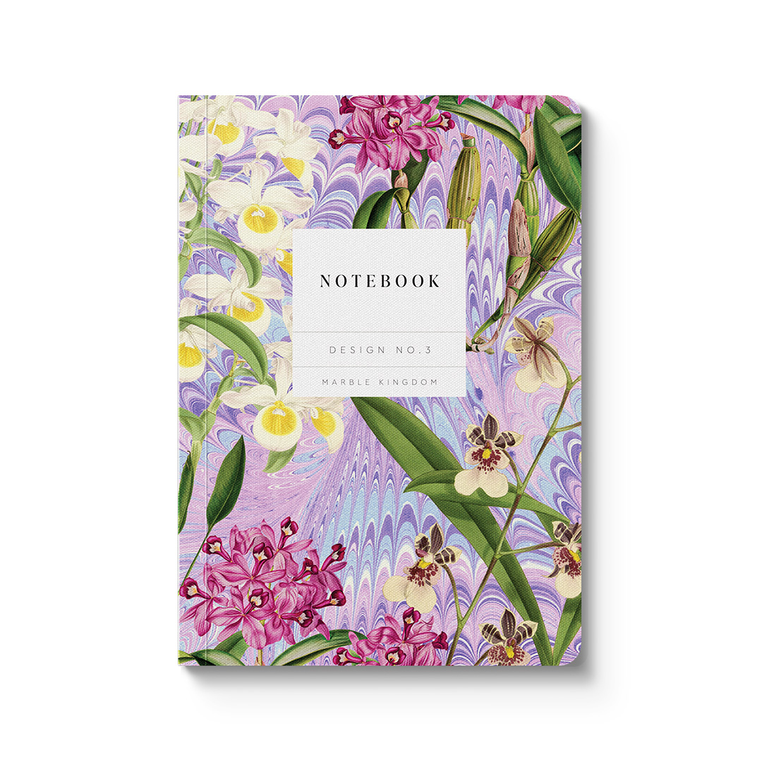 Picture of Marble Orchids Paperback Notebook (A6) (12828)
