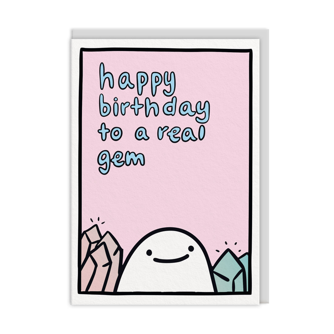 Picture of Real Gem Greeting Card (12842)