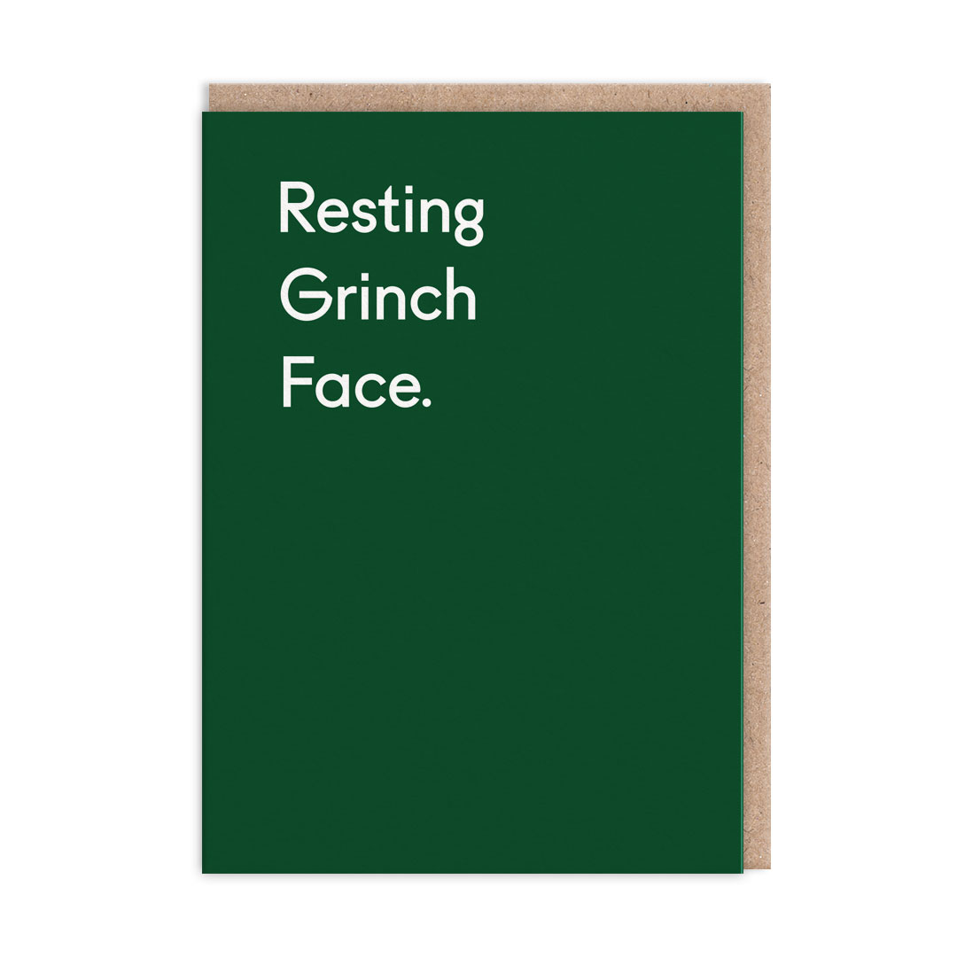 Picture of Resting Grinch Face Greeting Card (12889)
