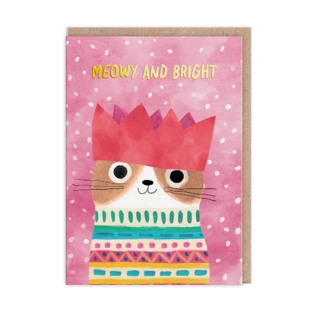Picture of Crown Kitty Greeting Card (12898)