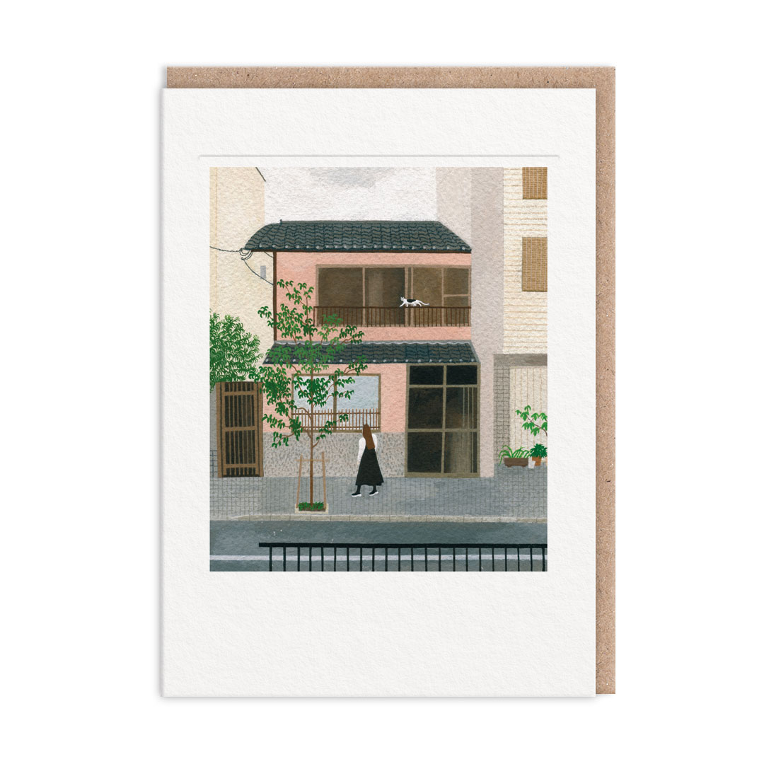 Picture of Street Cat Greeting Card (12912)