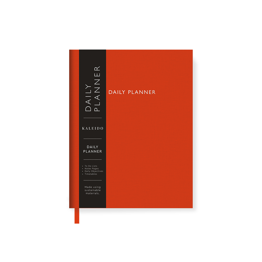 Picture of Orange Fabric Daily Planner (B6) (12914)