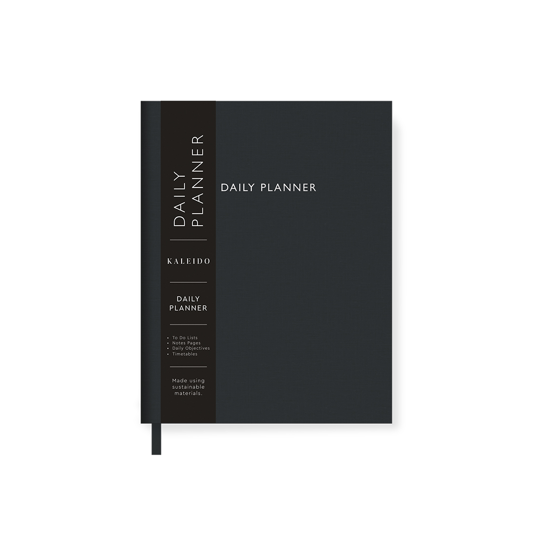Picture of Off Black Fabric Daily Planner (B6) (12919)