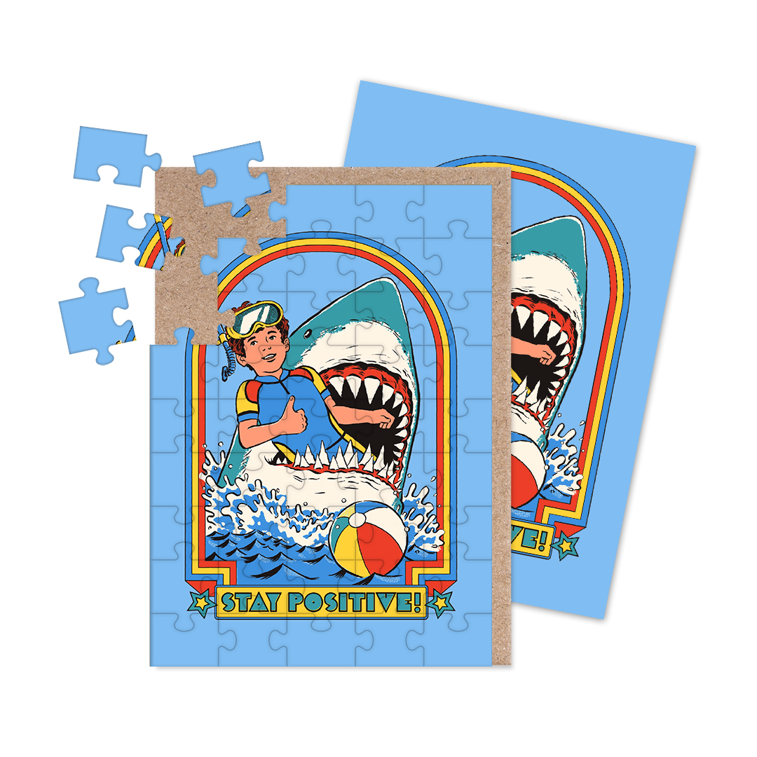 Picture of Stay Positive Jigsaw Greeting Card (12949)