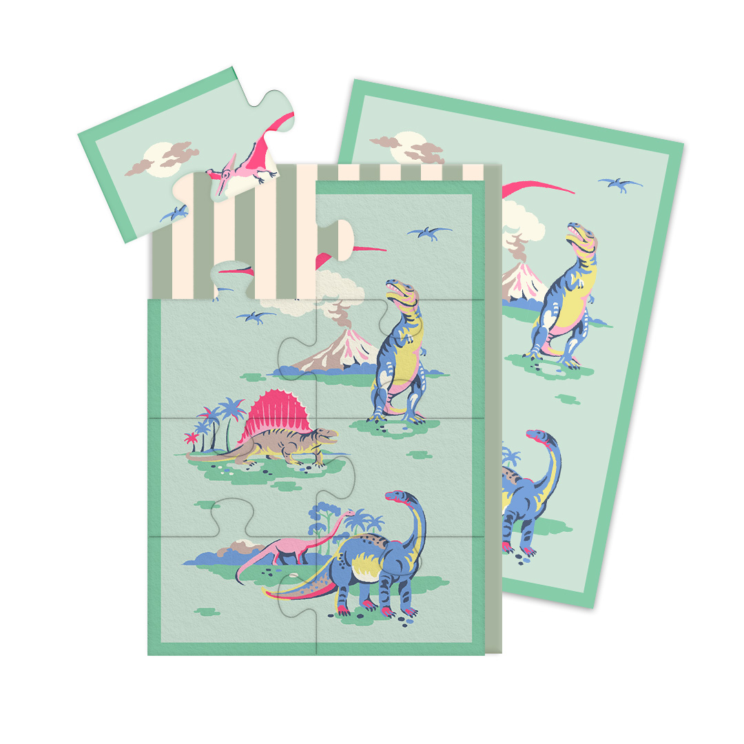 Picture of Dinosaurs Jigsaw Greeting Card (12961)