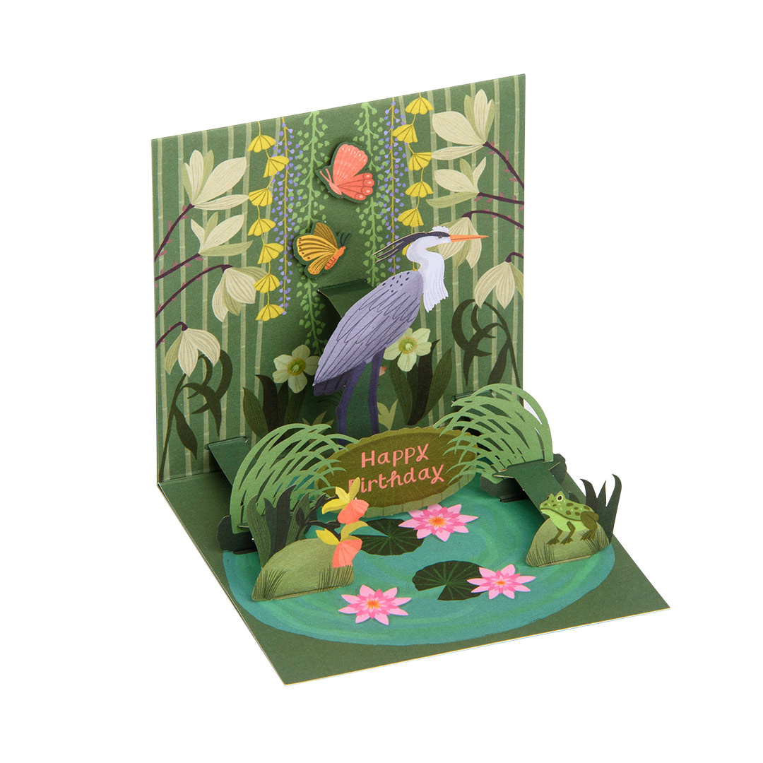 Picture of Heron Pop-up Greeting Card (12970)