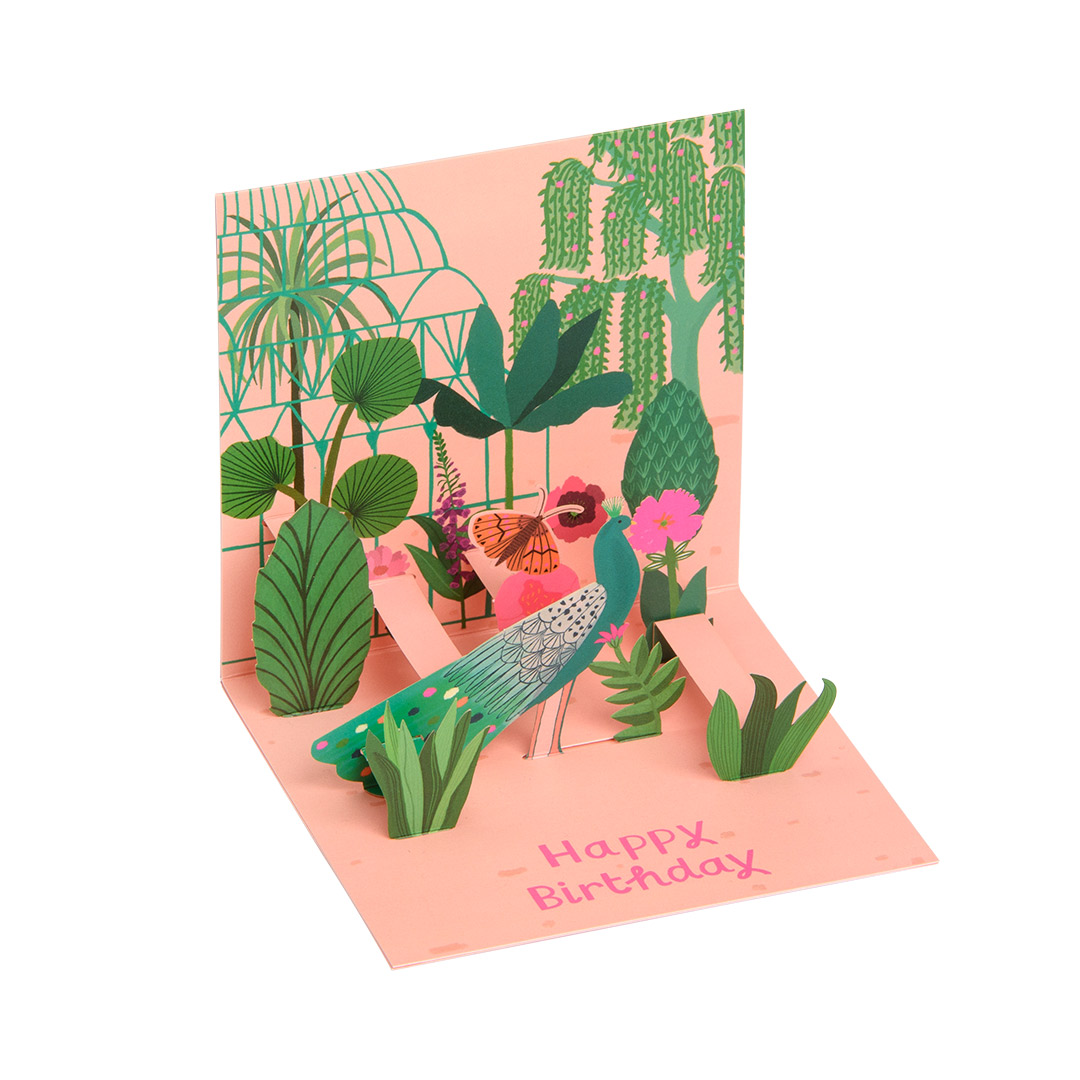 Picture of Peacock Pop-up Greeting Card (12971)