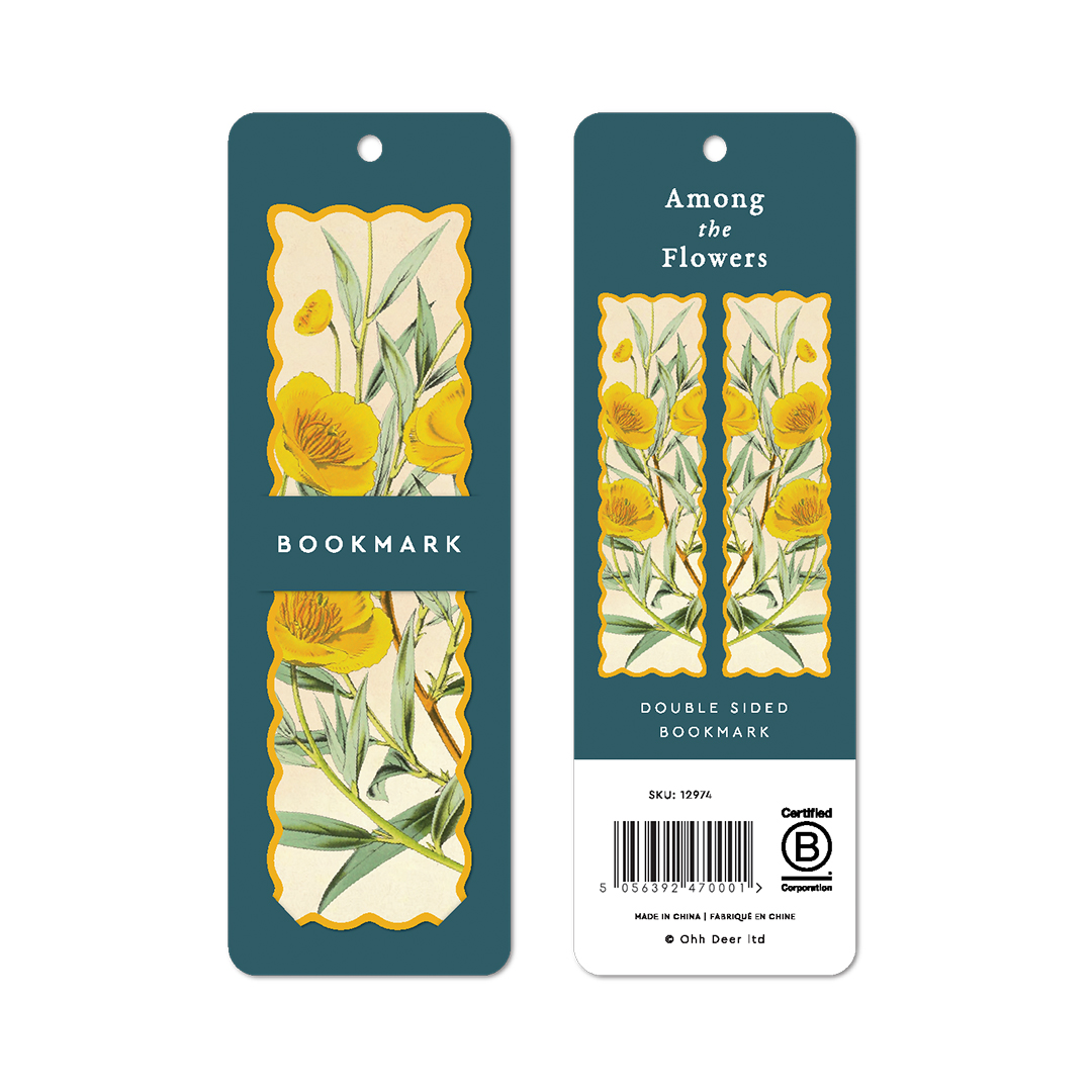 Picture of Scalloped Yellow Flower Bookmark (12974)