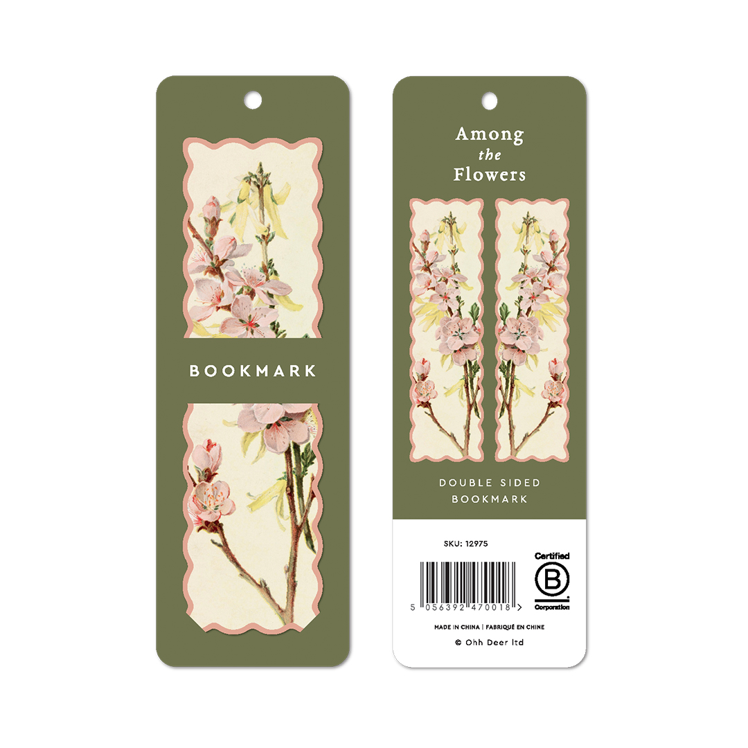Picture of Scalloped Pink Blossom Bookmark (12975)