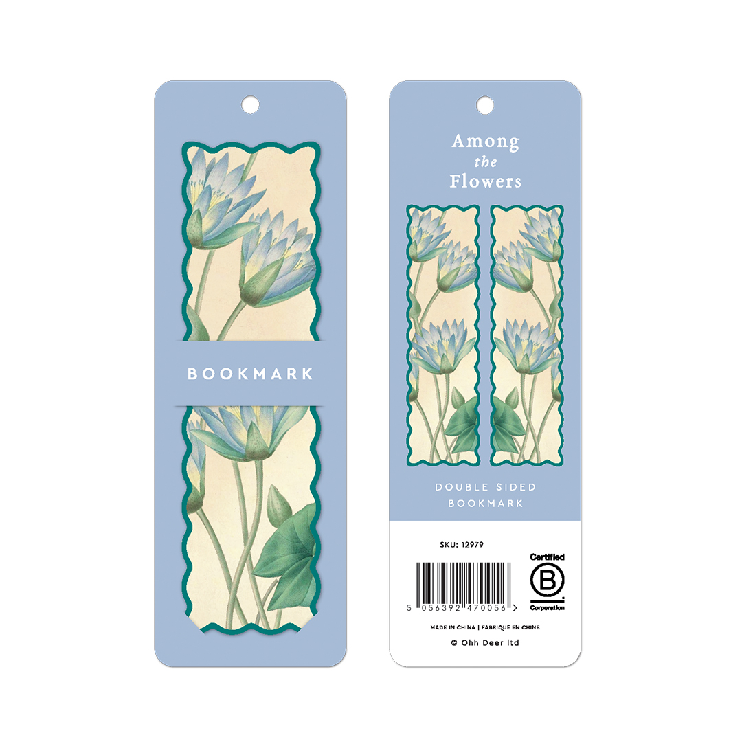 Picture of Scalloped Blue Nymphaea-Caerulea Bookmark (12979)