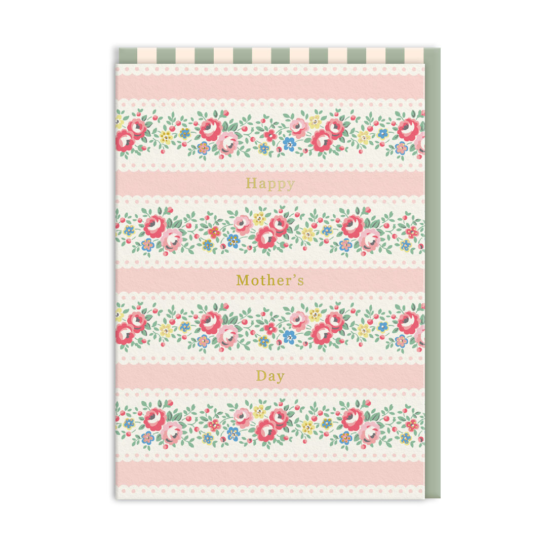 Picture of Happy Mother's Day Lace Rose Greeting Card (13004)