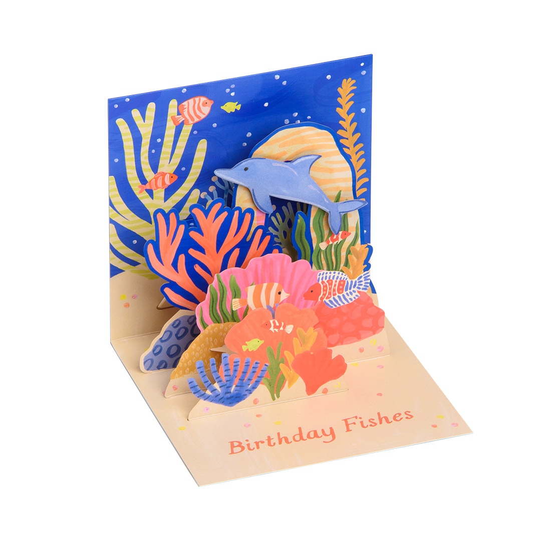 Picture of Birthday Fishes Pop-up Greeting Card (13005)