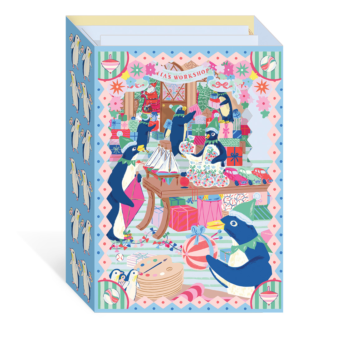 Picture of Santas Workshop Greeting Card (3D) (13079)