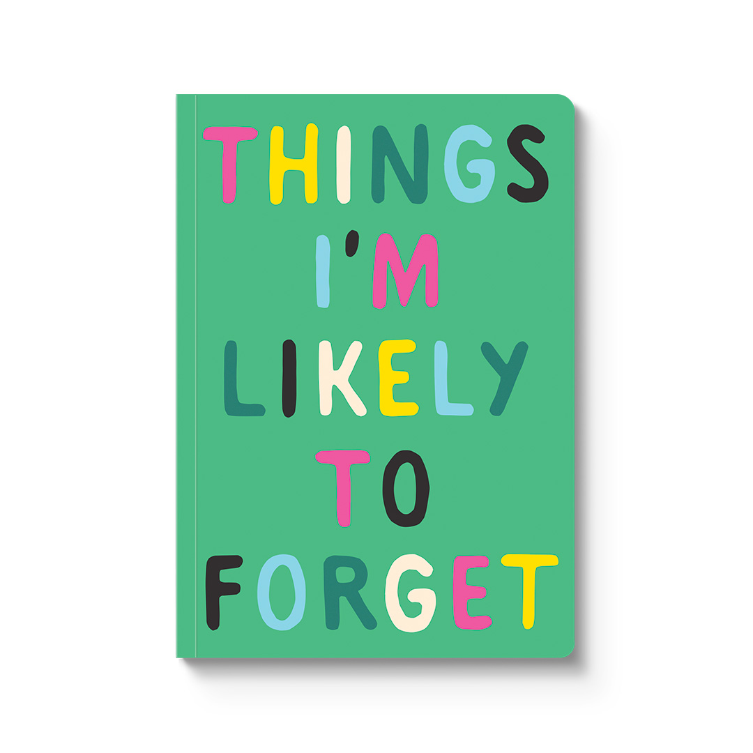 Picture of Likely To Forget Paperback Notebook(13085)