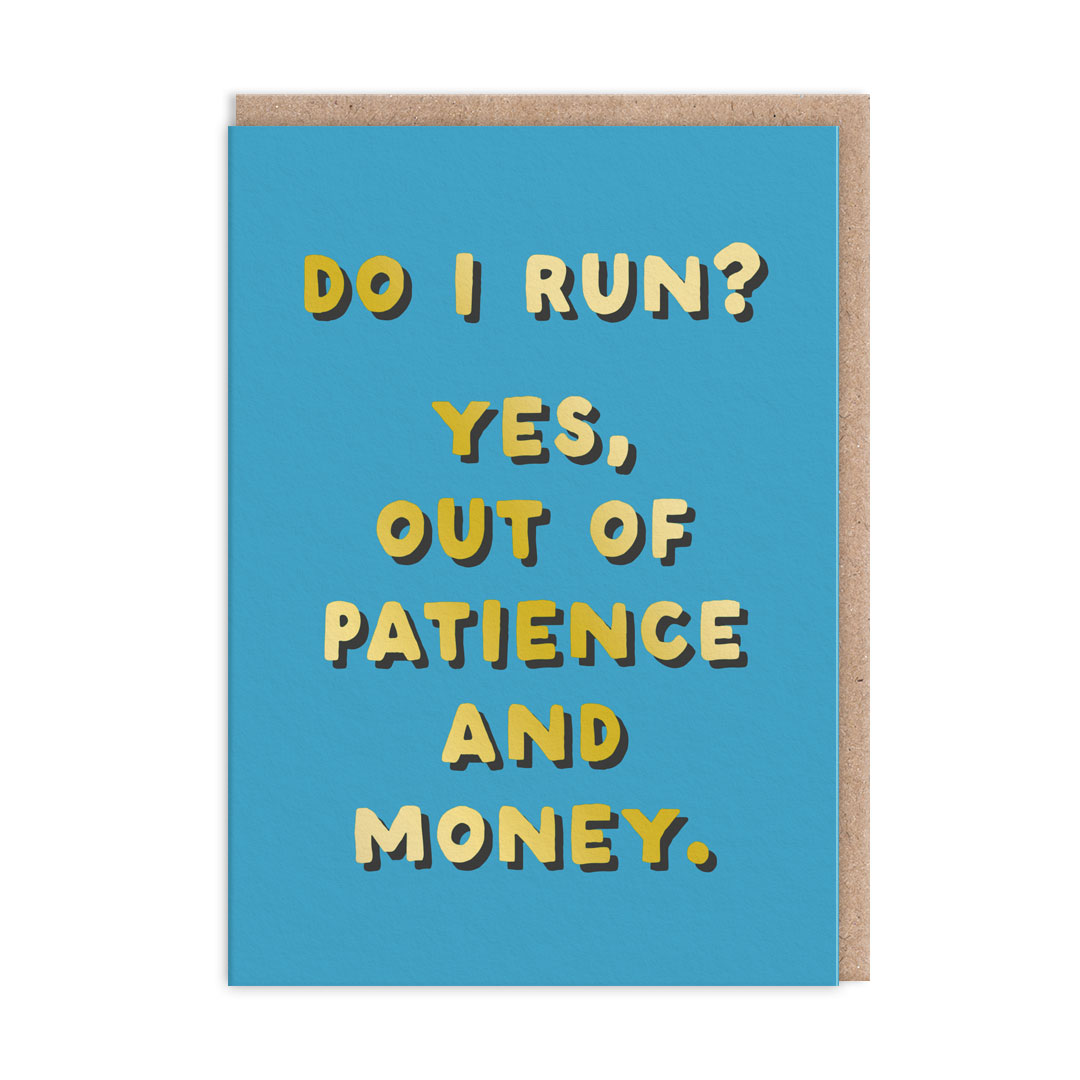 Picture of Do I Run? Greeting Card (13088)
