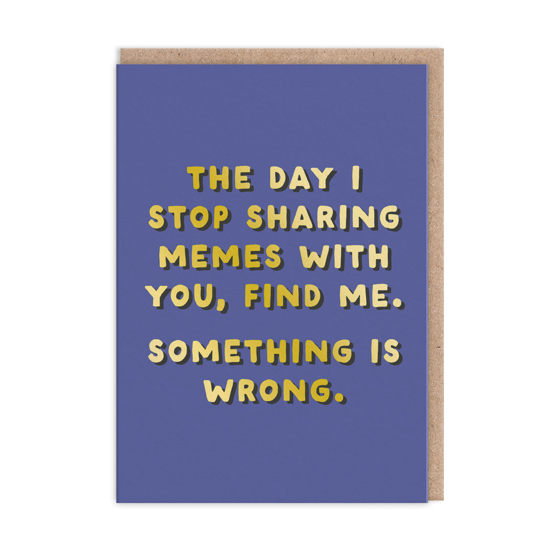 Picture of Sharing Memes Greeting Card (13093)