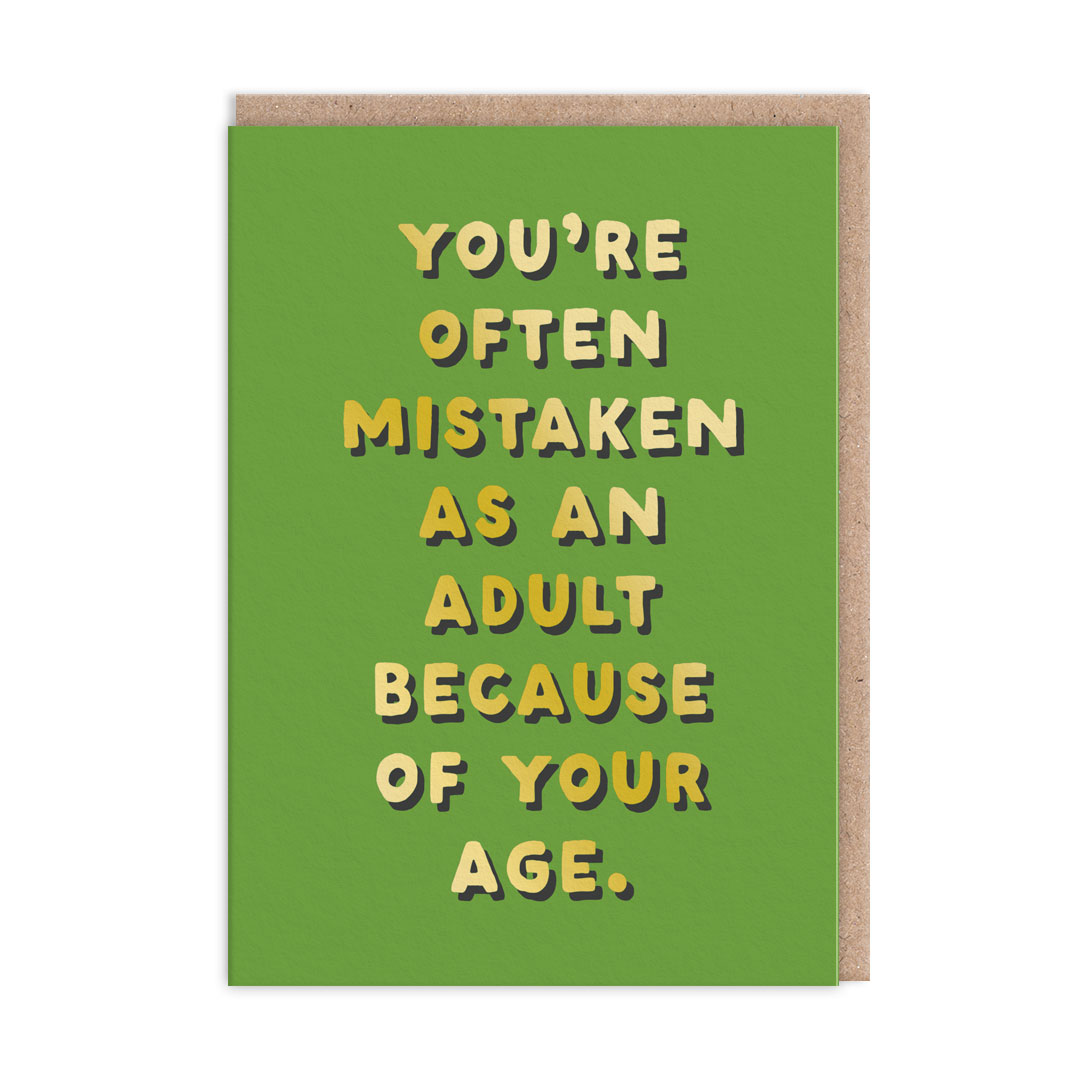 Picture of Mistaken as an Adult Greeting Card (13094)