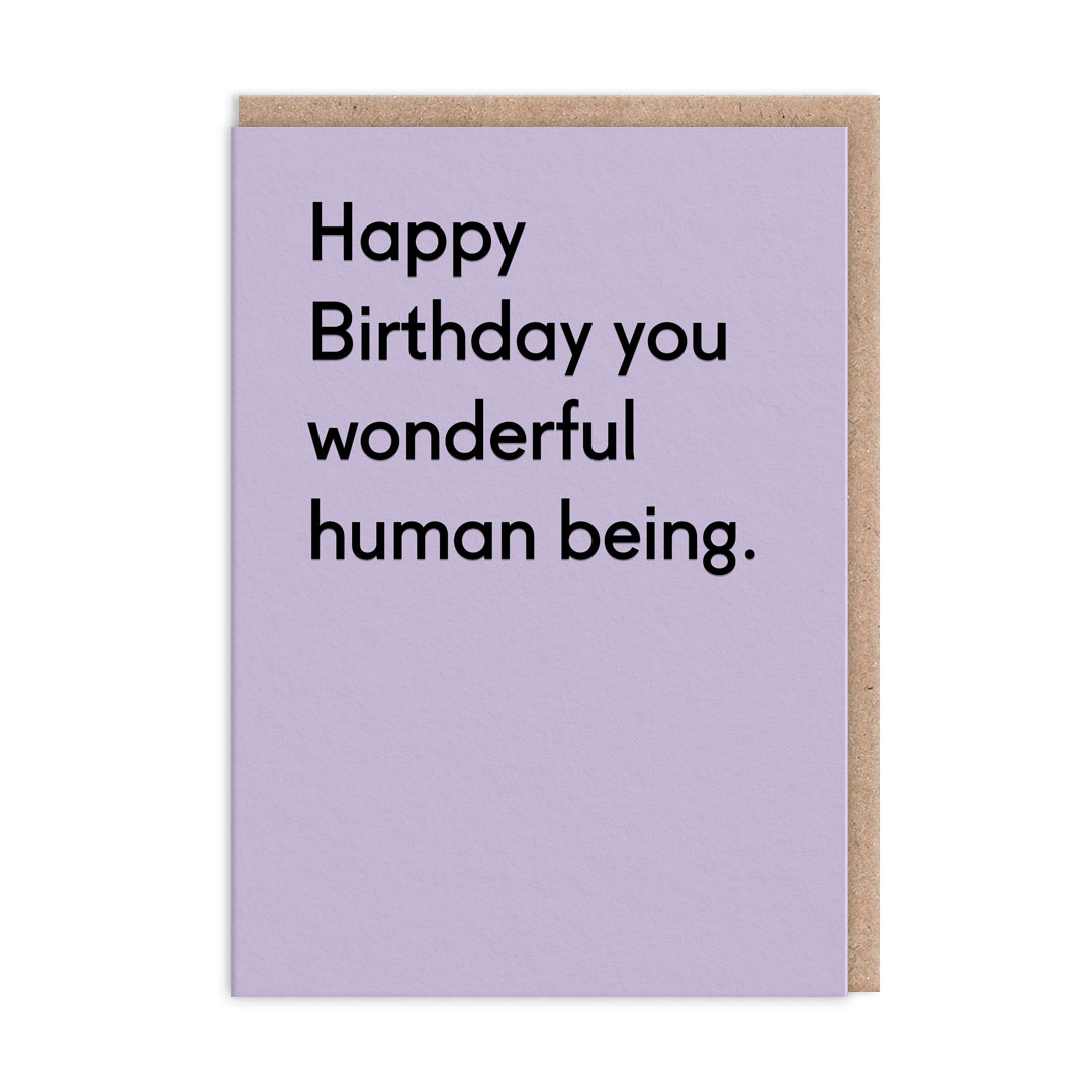 Picture of Wonderful Human Being Greeting Card (13103)