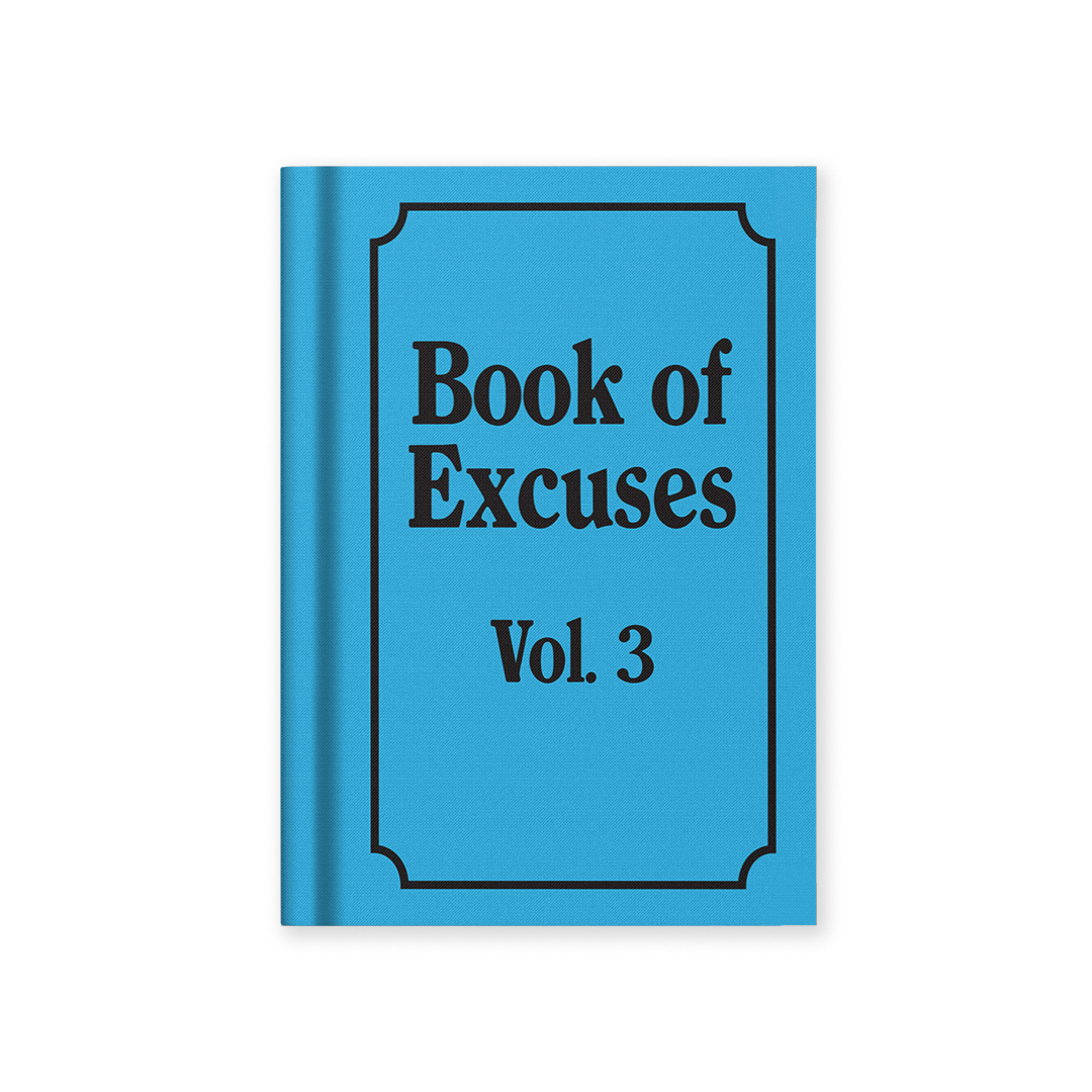 Picture of Book Of Excuses Hardback Notebook (A7) (13268)