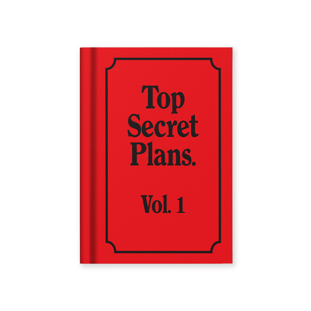 Picture of Secret Plans Fabric Hardback Notebook (A7) (13270)