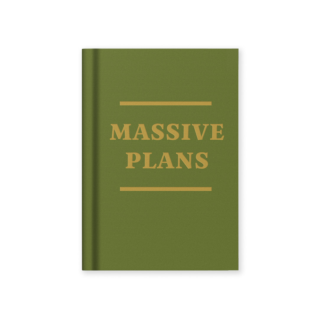Picture of Massive Plans Hardback Notebook (A7) (13275)