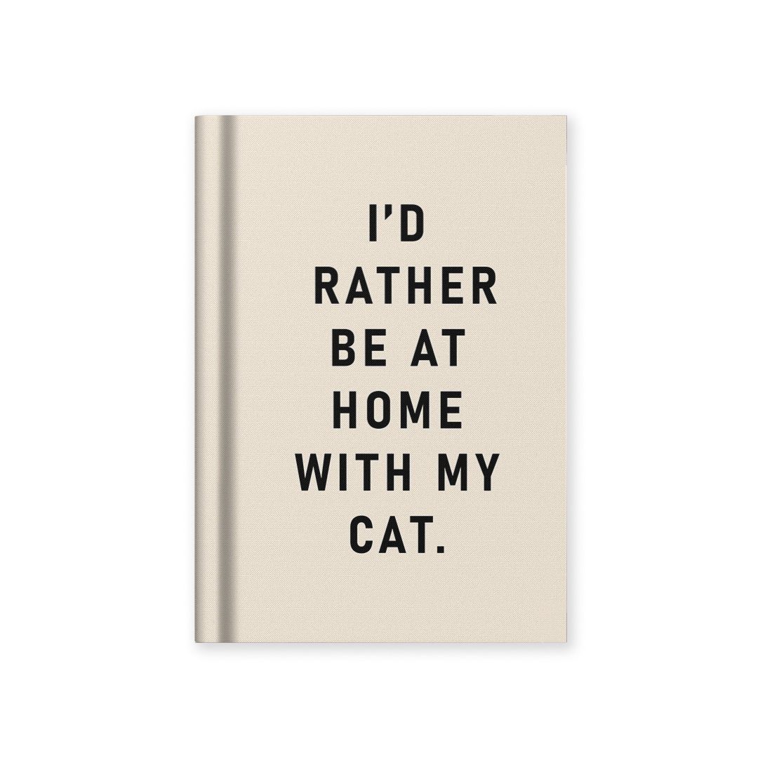 Picture of At Home With my Cat Fabric Hardback (13283)