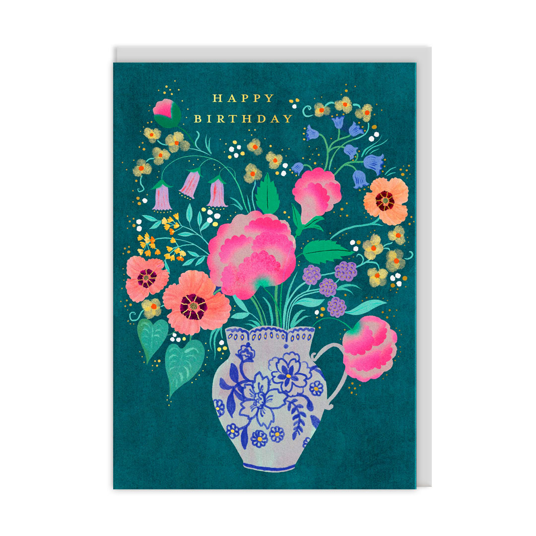 Picture of Flower Vase Greeting Card (13307)