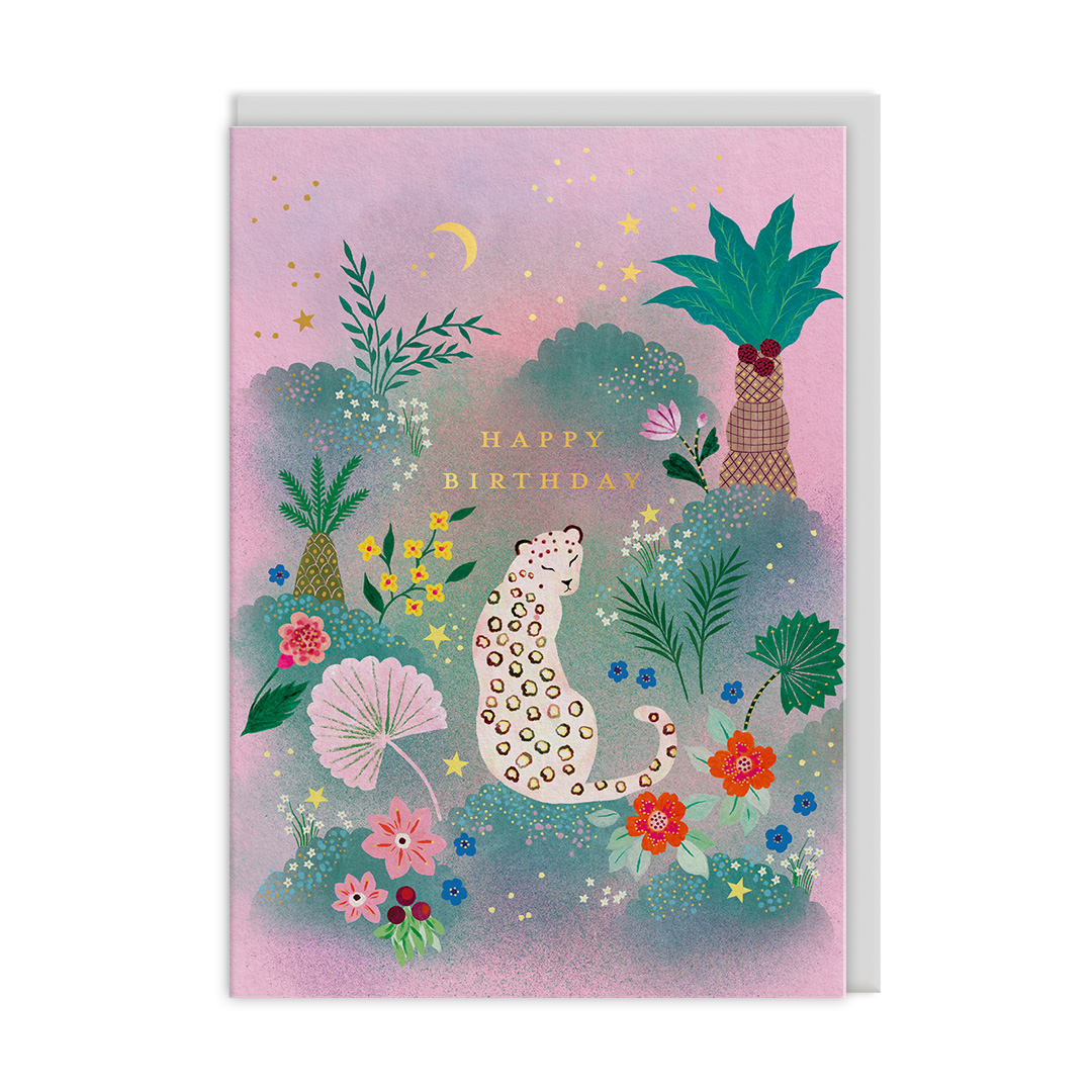Picture of Tropical Leopard Greeting Card (13315)