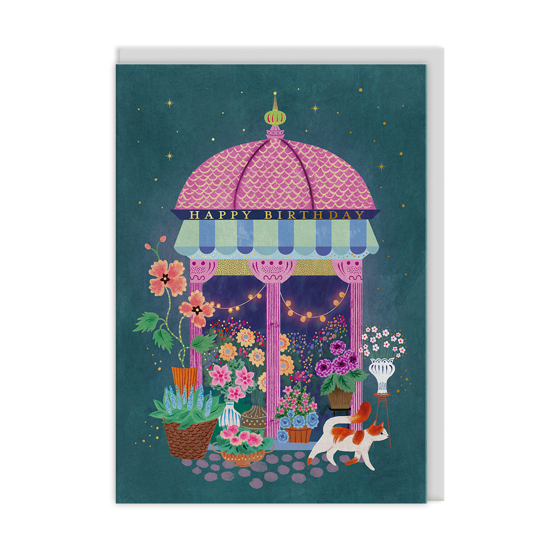 Picture of Flower Market Greeting Card (13316)