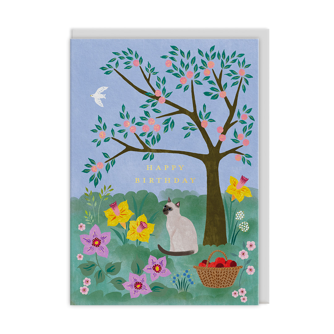 Picture of Garden Kitty Greeting Card (13318)