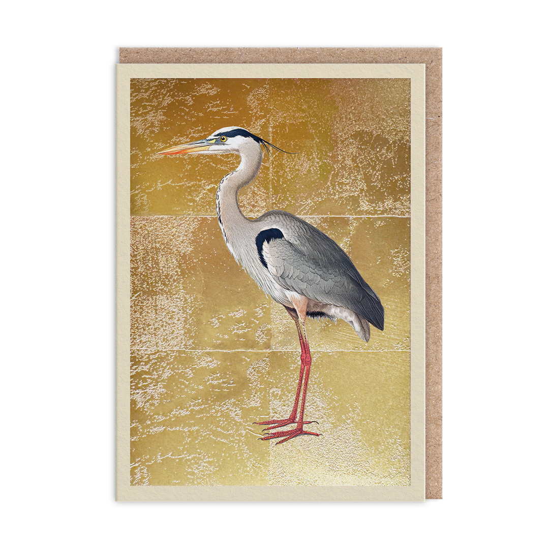 Picture of Grey Heron Greeting Card (13325)