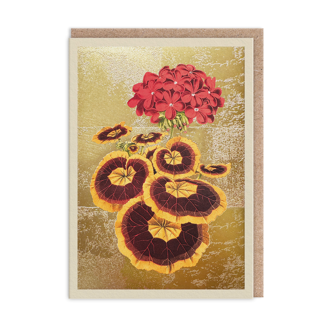 Picture of Pelargonium Greeting Card (13329)