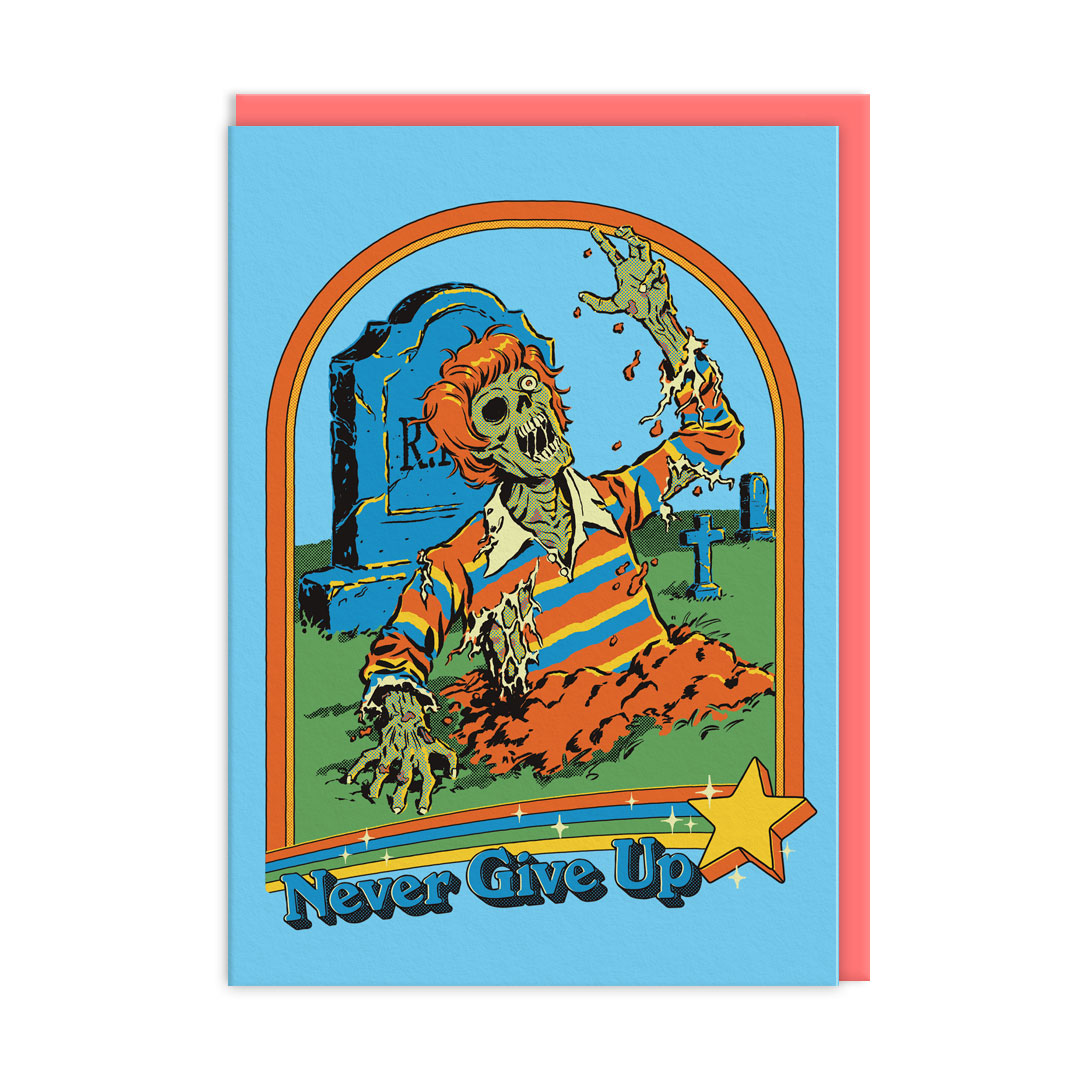 Picture of Never Give Up Greeting Card (13337)