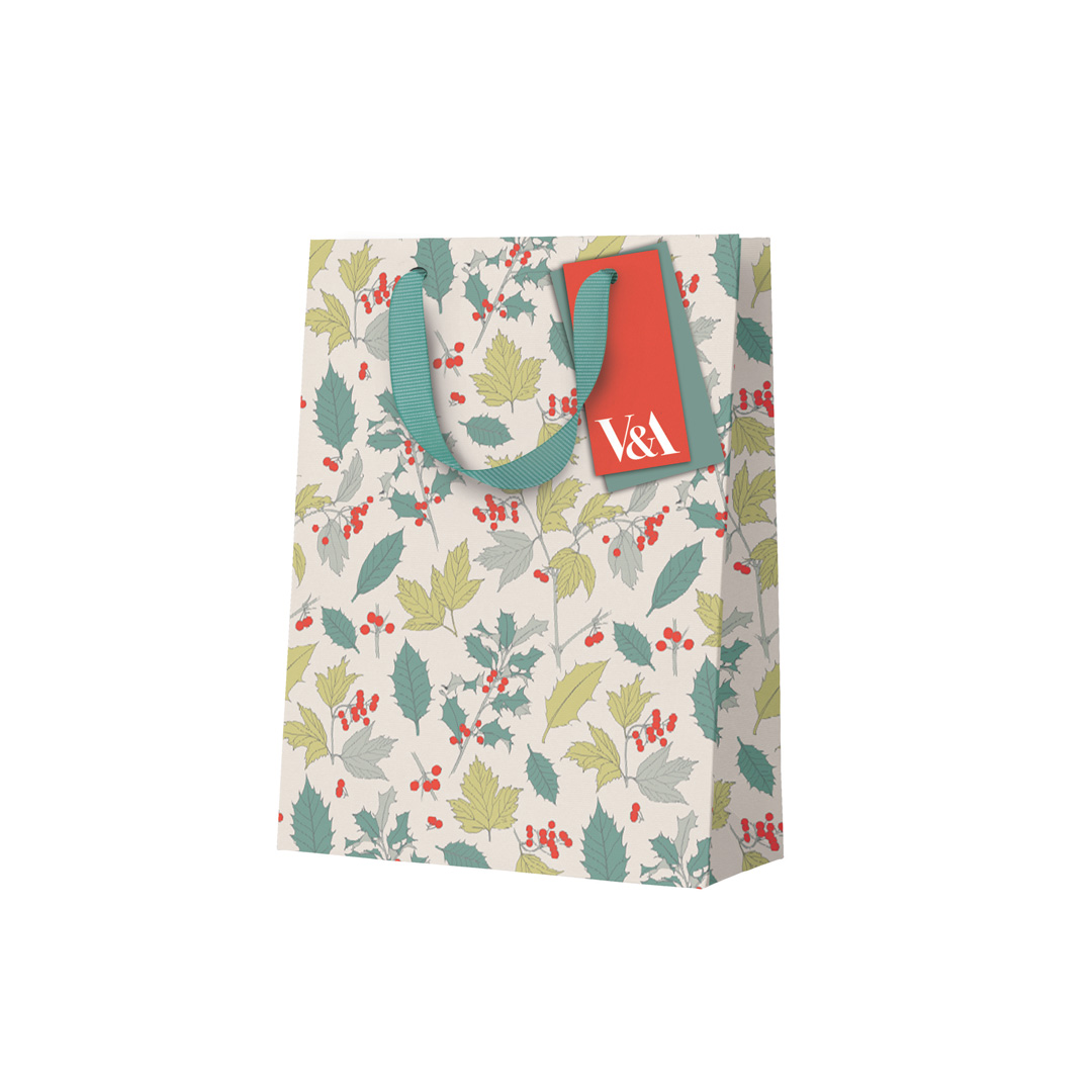Picture of Holly & Berries Medium Gift Bag (13382)