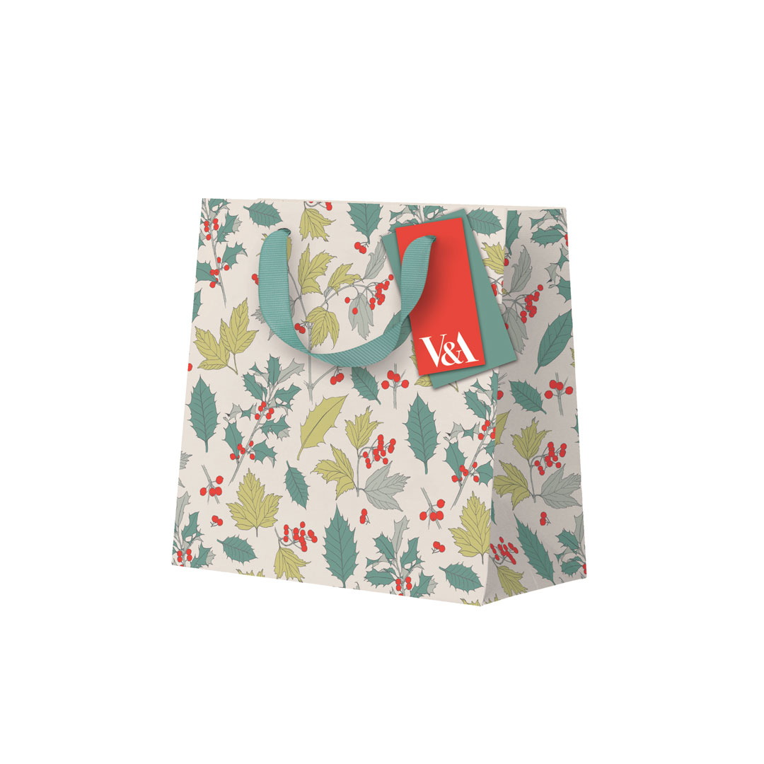 Picture of Holly & Berries Small Gift Bag (13383)