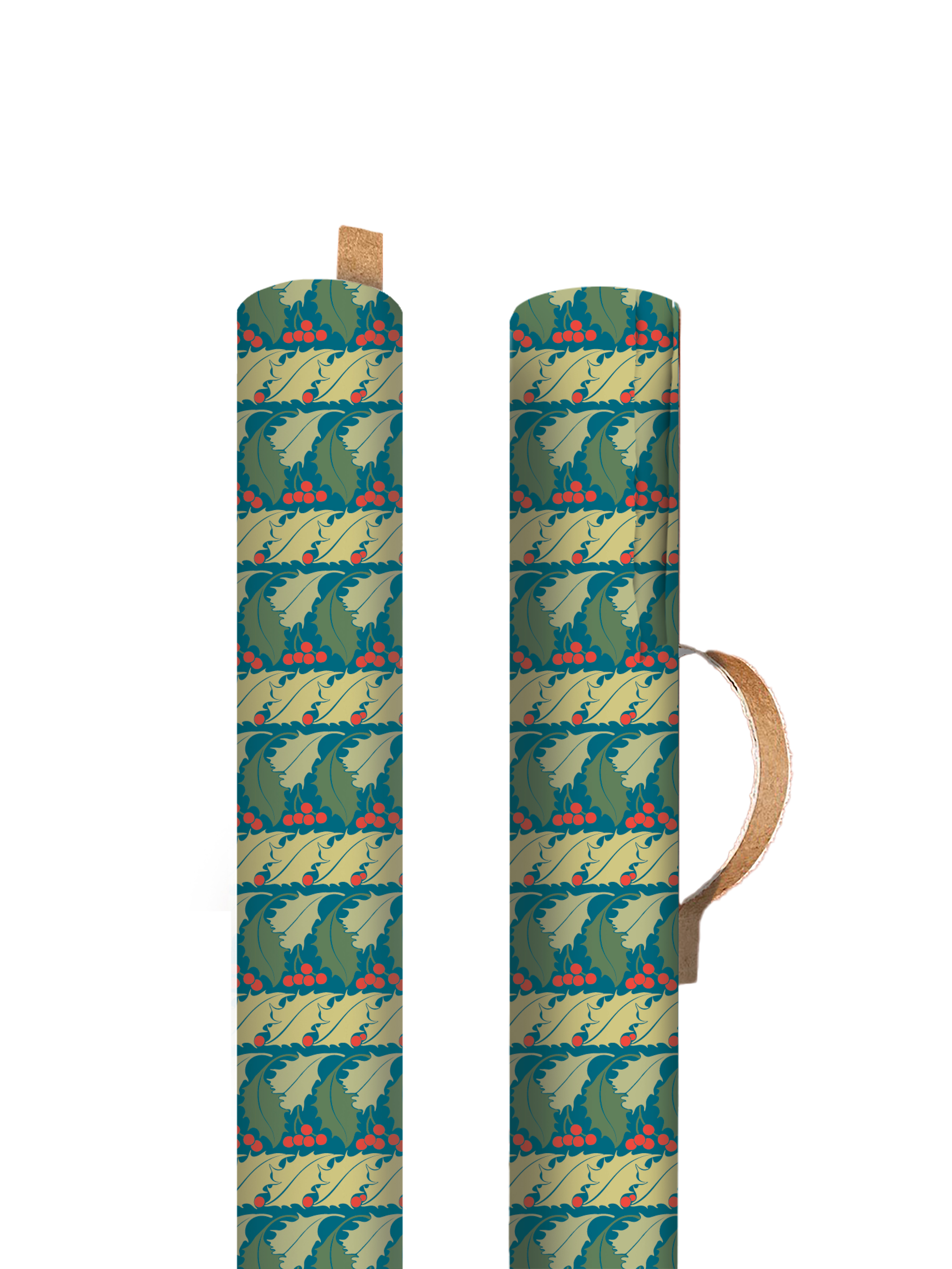 Picture of Holly Stripes Single Roll Wrap (13385)