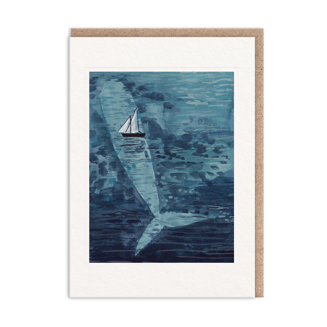 Picture of Blue Whale Greeting Card (13388)