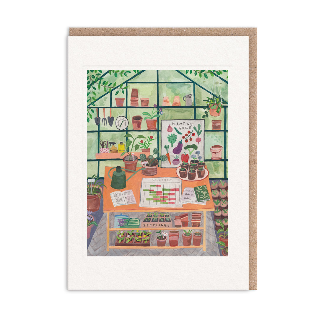 Picture of Greenhouse Greeting Card (13389)