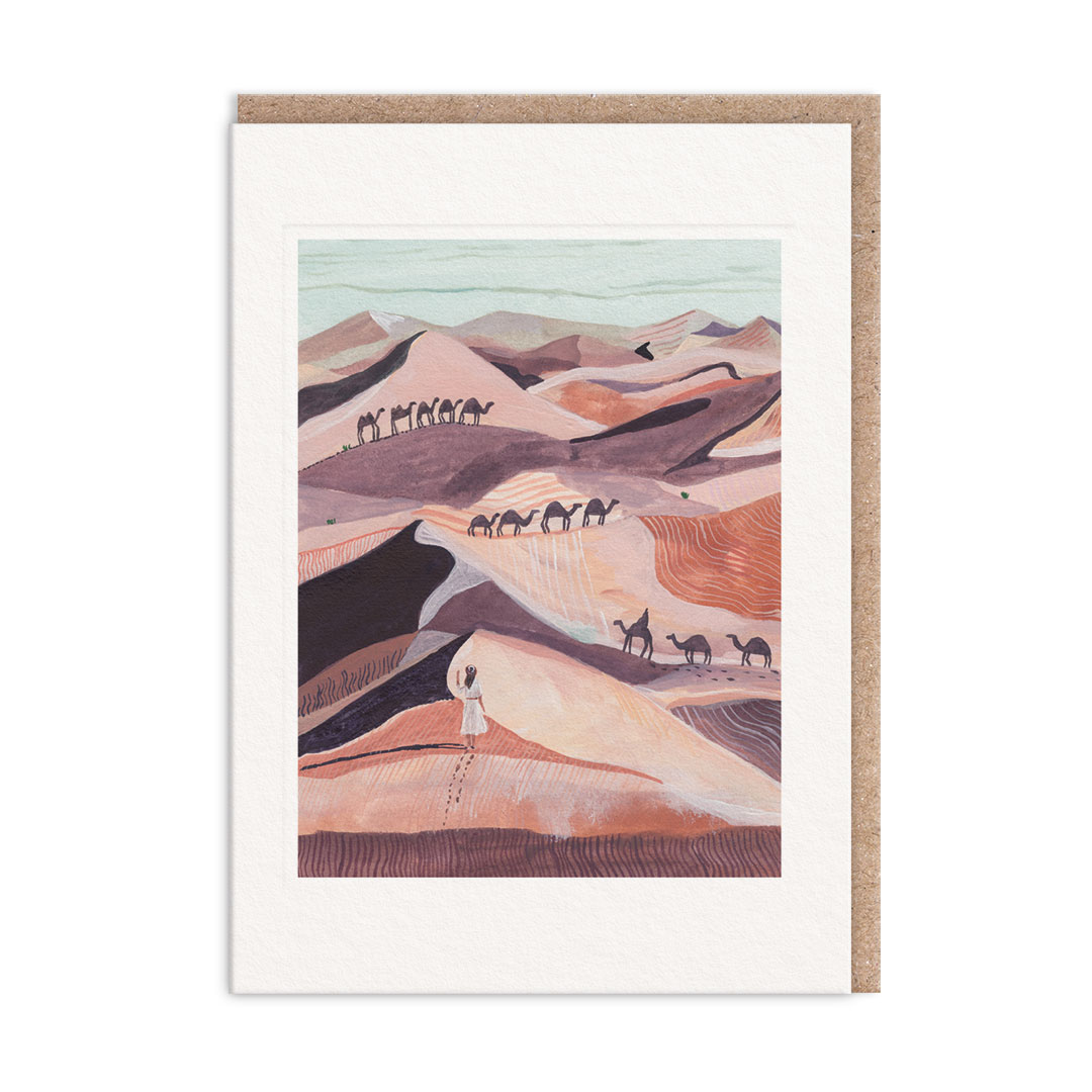 Picture of Desert Camels Greeting Card (13392)