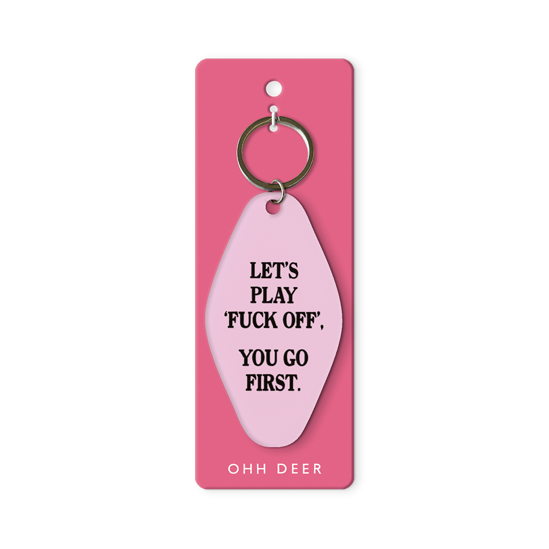 Picture of Let's Play Fuck Off Keyring (13396)