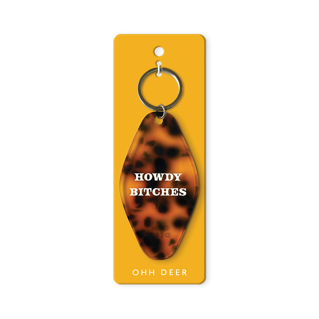 Picture of Howdy Bitches Keyring (13397)