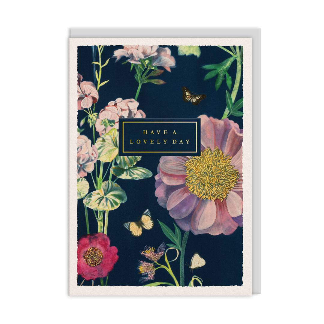 Picture of Lovely Day Dahlias Greeting Card (13438)