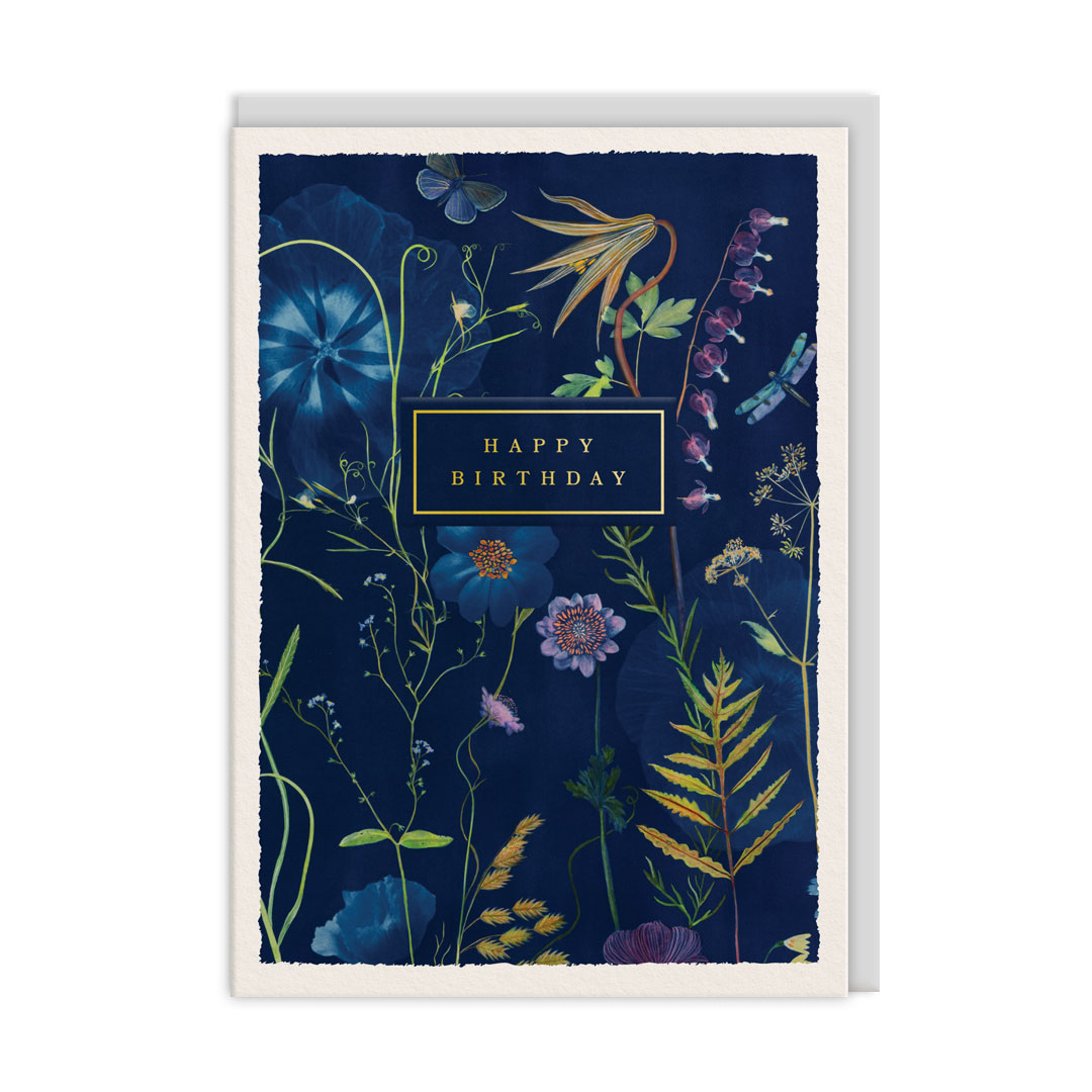 Picture of Birthday Forget Me Nots Greeting Card (13439)
