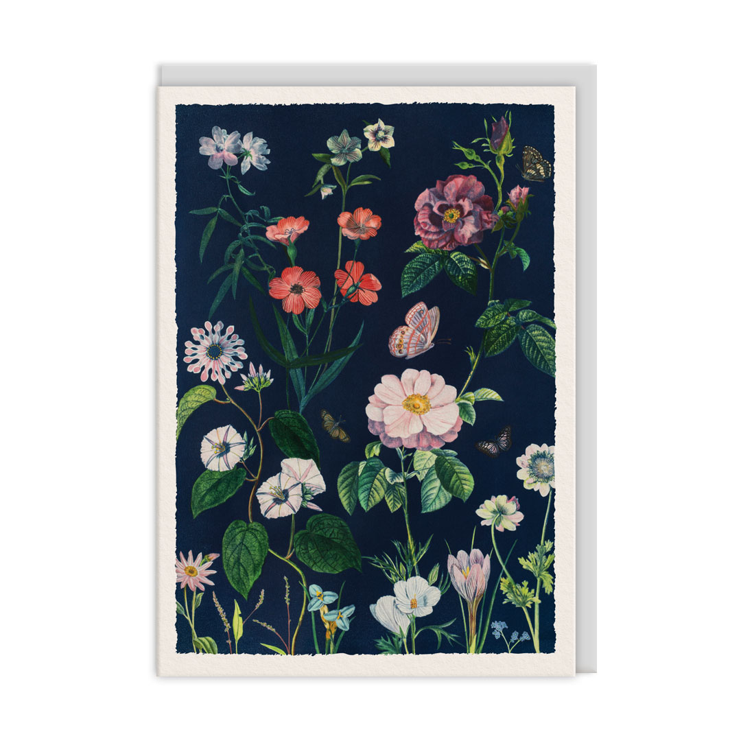 Picture of Roses and Wildflowers Greeting Card (13445)