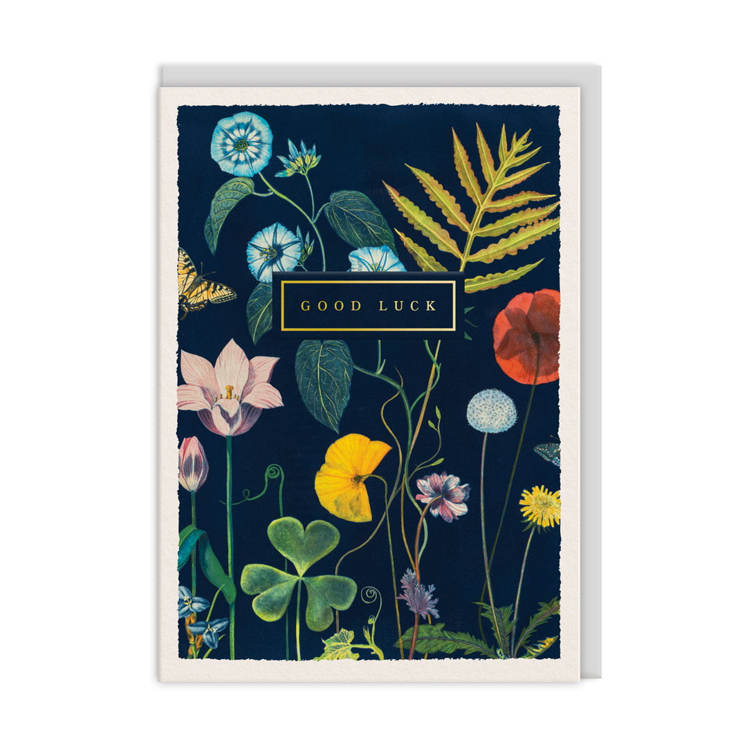 Picture of Good Luck Botanical Greeting Card (13450)