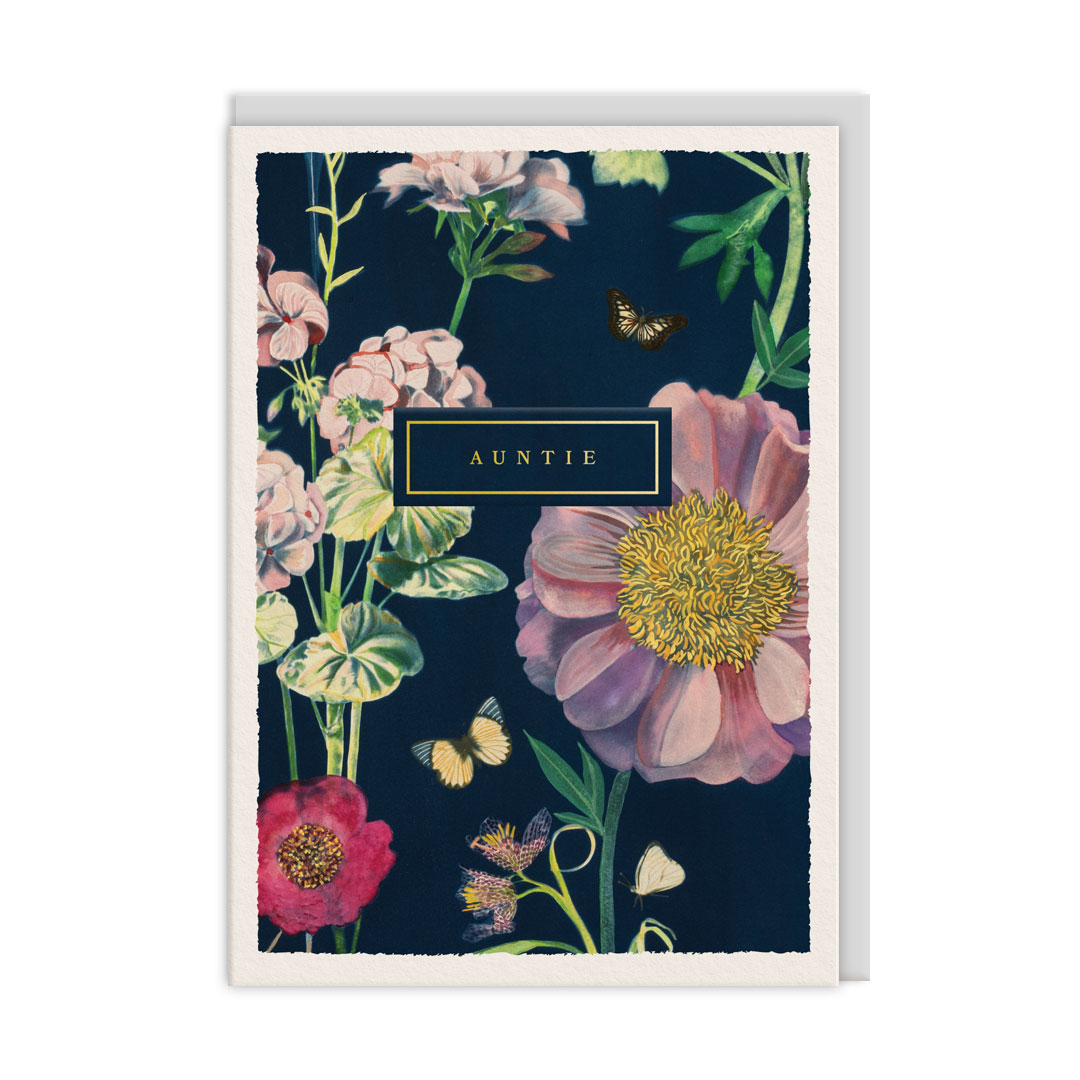Picture of Auntie Botanical Greeting Card (13462)